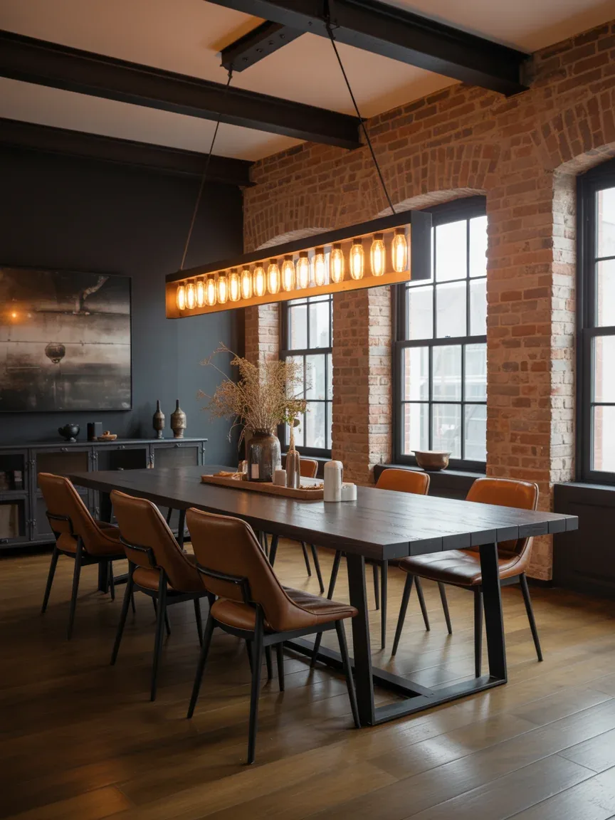 7. Industrial Chic With Linear Edison Lighting 7. Industrial Chic With Linear Edison Lighting