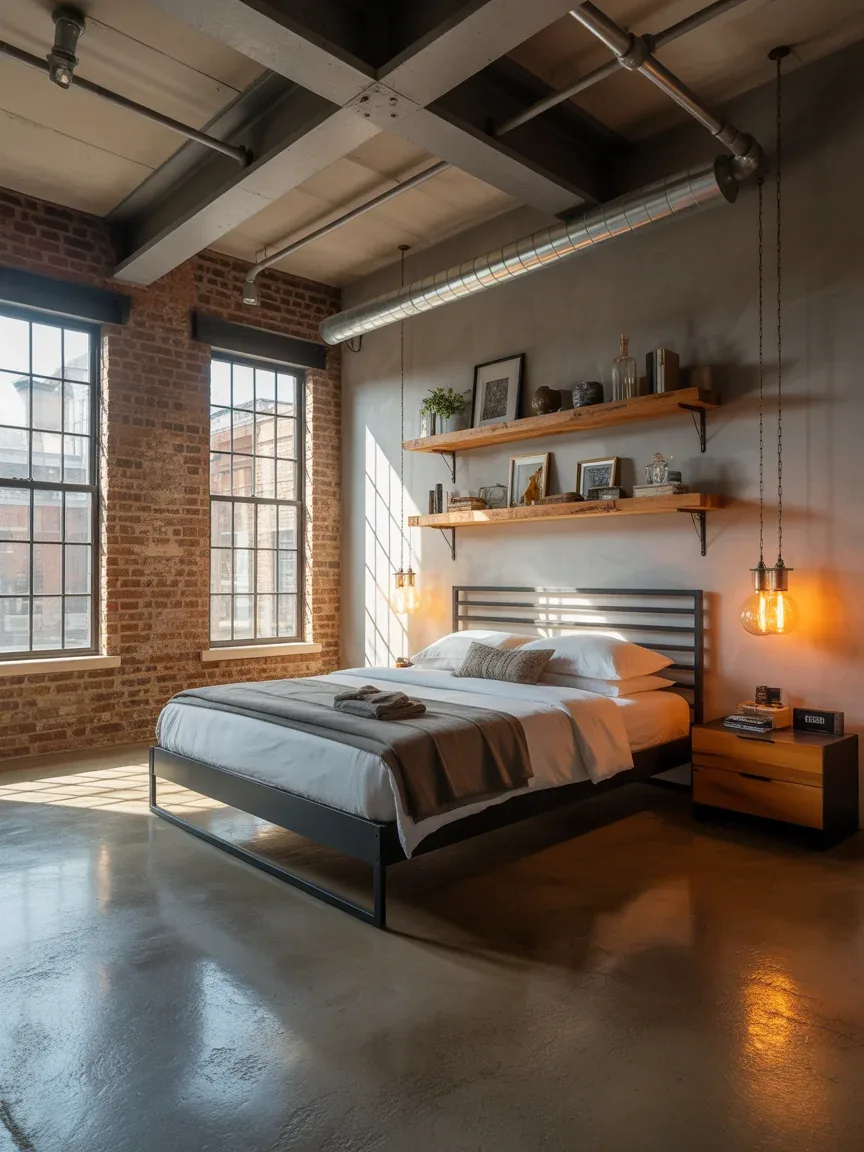 9. Industrial Loft Style With Warm Woods 9. Industrial Loft Style With Warm Woods