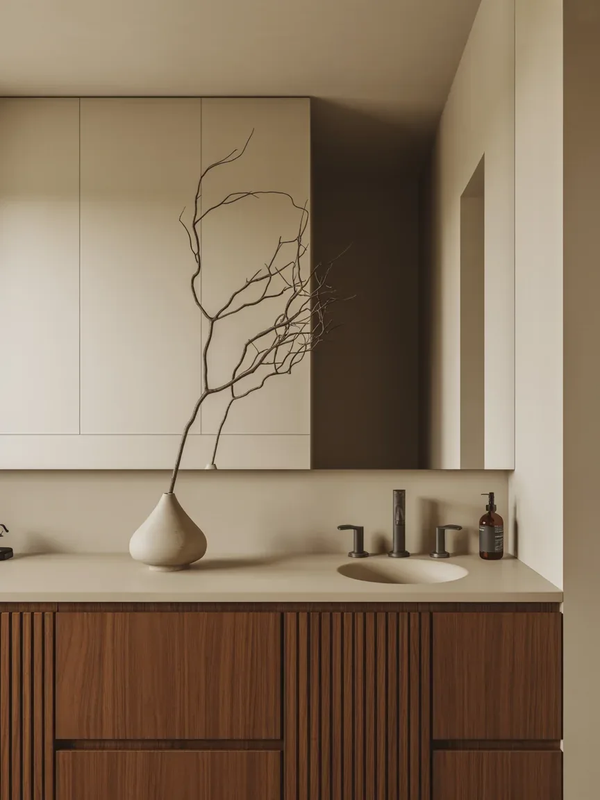 8. Japandi Bathroom With Minimalist Serenity 8. Japandi Bathroom With Minimalist Serenity