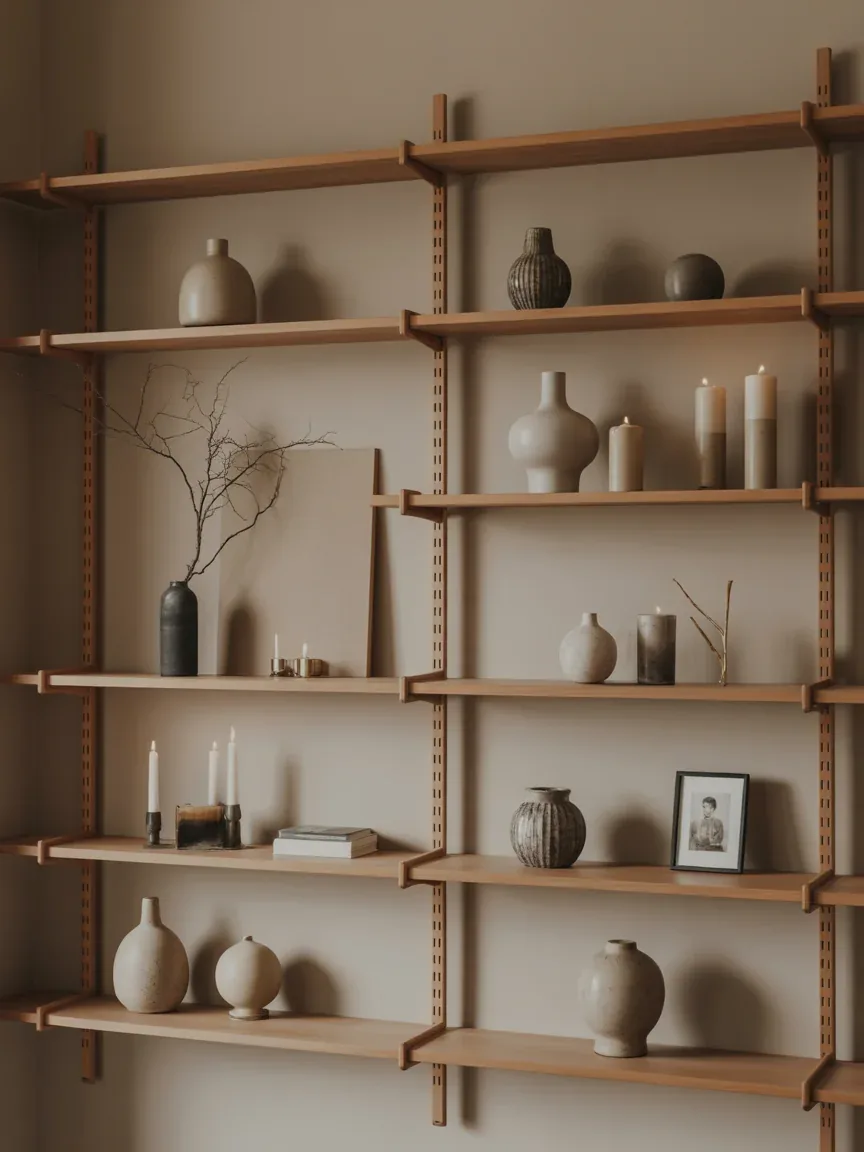 18. Japandi Shelves With Calm Cozy Simplicity 18. Japandi Shelves With Calm Cozy Simplicity