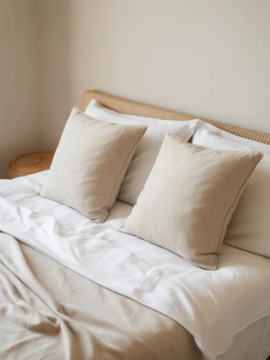 Keep Bedding Simple and Inviting Keep Bedding Simple and Inviting