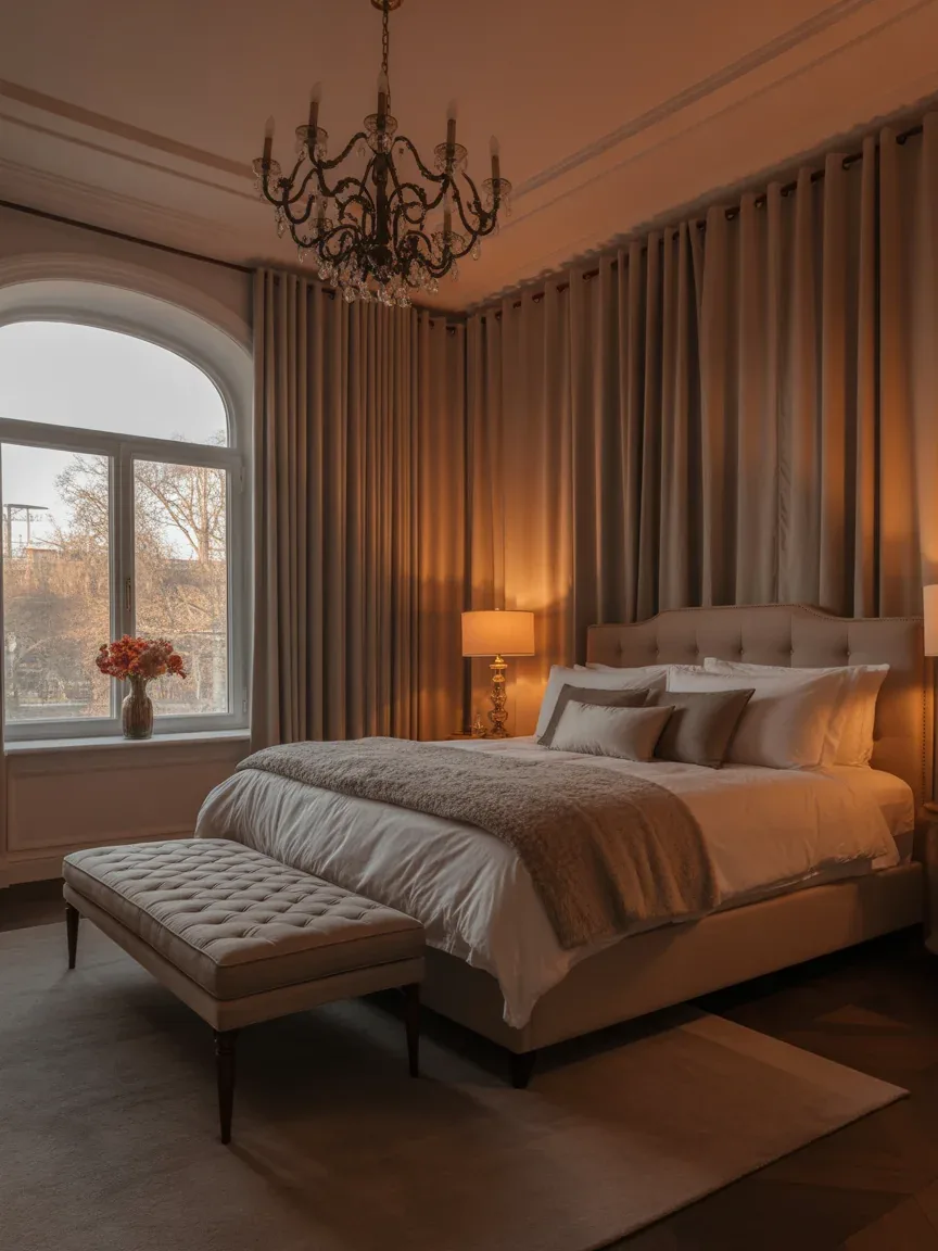 6. Luxe Hotel-Inspired Fall Bedroom 6. Luxe Hotel-Inspired Fall Bedroom