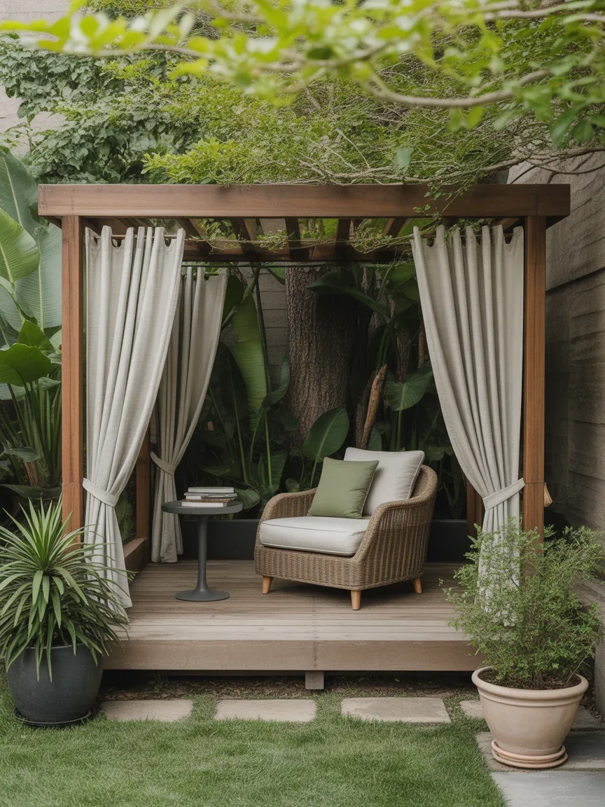 22. Luxe Outdoor Reading Nook 22. Luxe Outdoor Reading Nook