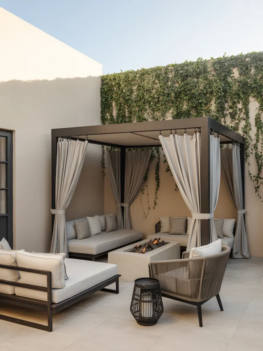 16. Luxury Hotel-Inspired Patio With Cabana Vibes 16. Luxury Hotel-Inspired Patio With Cabana Vibes