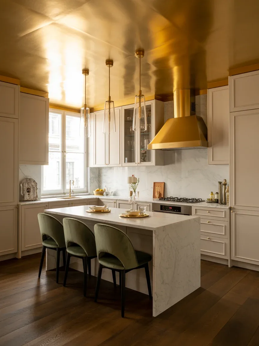 10. Metallic Ceiling Finish With Luxe Energy 10. Metallic Ceiling Finish With Luxe Energy
