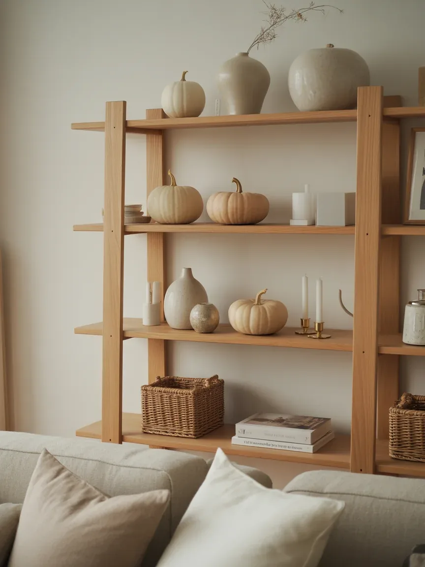 4. Minimal Scandinavian Shelves With Warm Neutrals 4. Minimal Scandinavian Shelves With Warm Neutrals