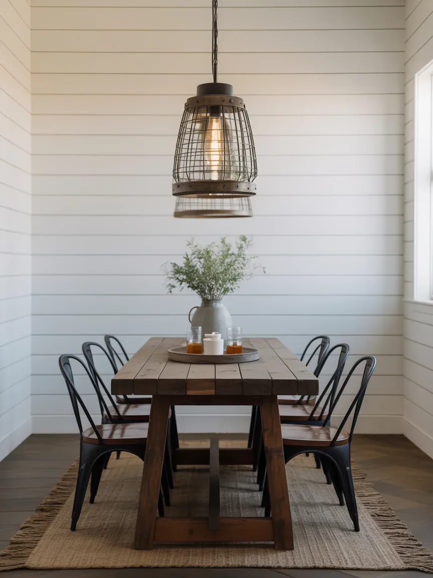 6. Modern Farmhouse Breakfast Space With Rustic Charm 6. Modern Farmhouse Breakfast Space With Rustic Charm