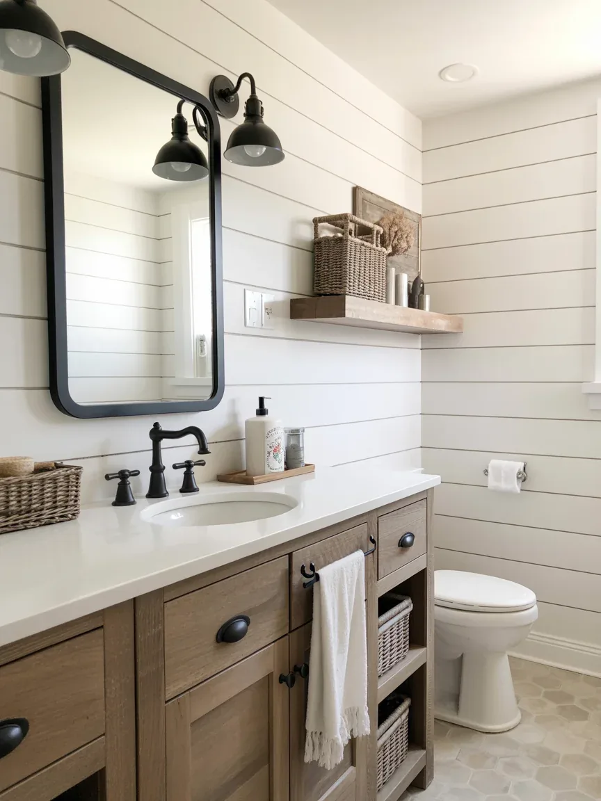 5. Modern Farmhouse With Black Hardware 5. Modern Farmhouse With Black Hardware