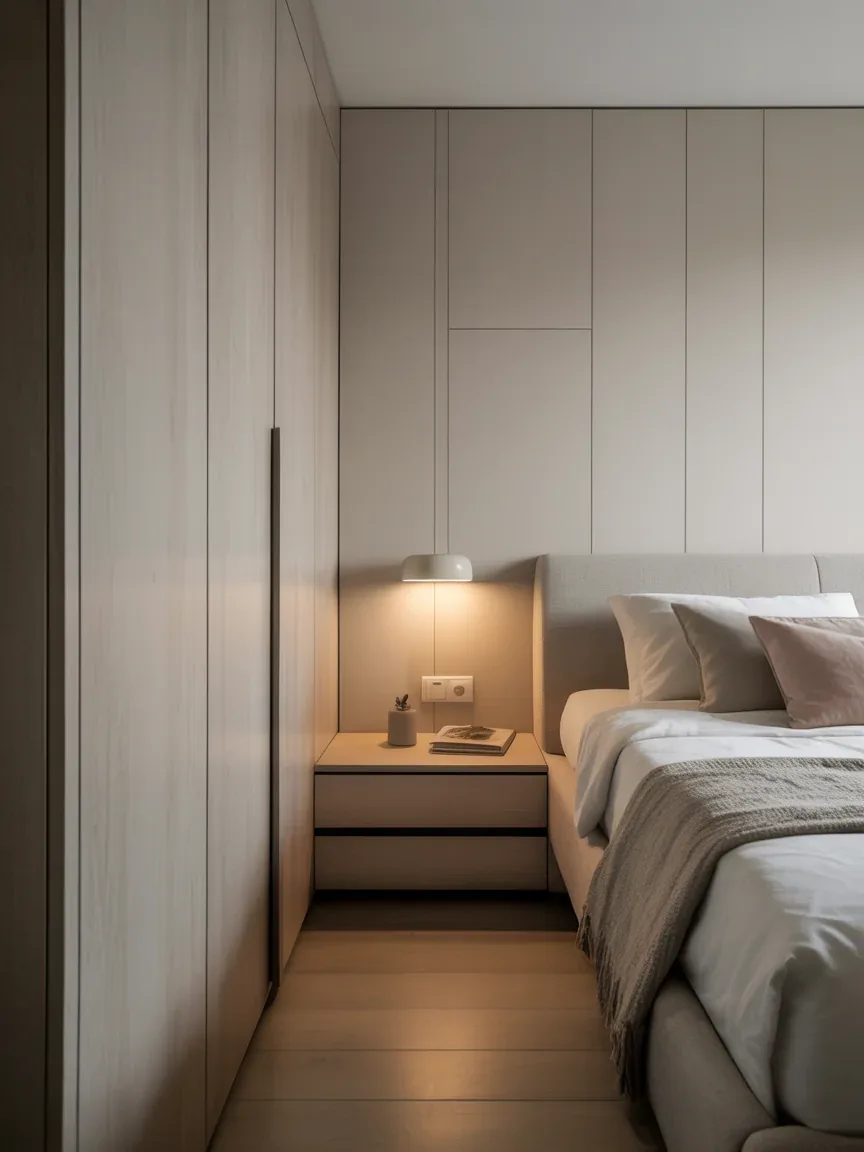 6. Modern Minimalist Bedroom With Hidden Storage 6. Modern Minimalist Bedroom With Hidden Storage