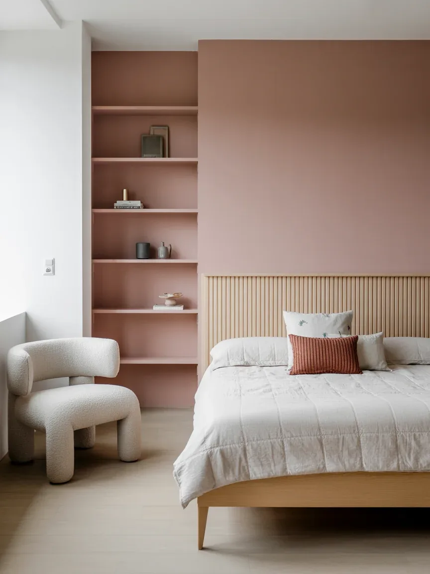 3. Modern Scandinavian Pink Bedroom 3. Modern Scandinavian Pink Bedroom
