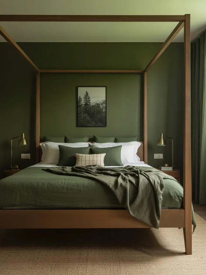 11. Moody Green Nature-Inspired Retreat 11. Moody Green Nature-Inspired Retreat