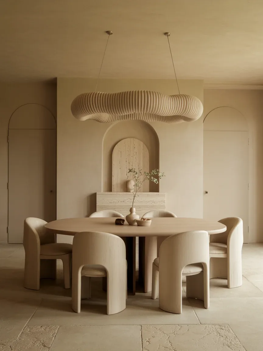 8. Organic Modern Style With Sculptural Lighting 8. Organic Modern Style With Sculptural Lighting