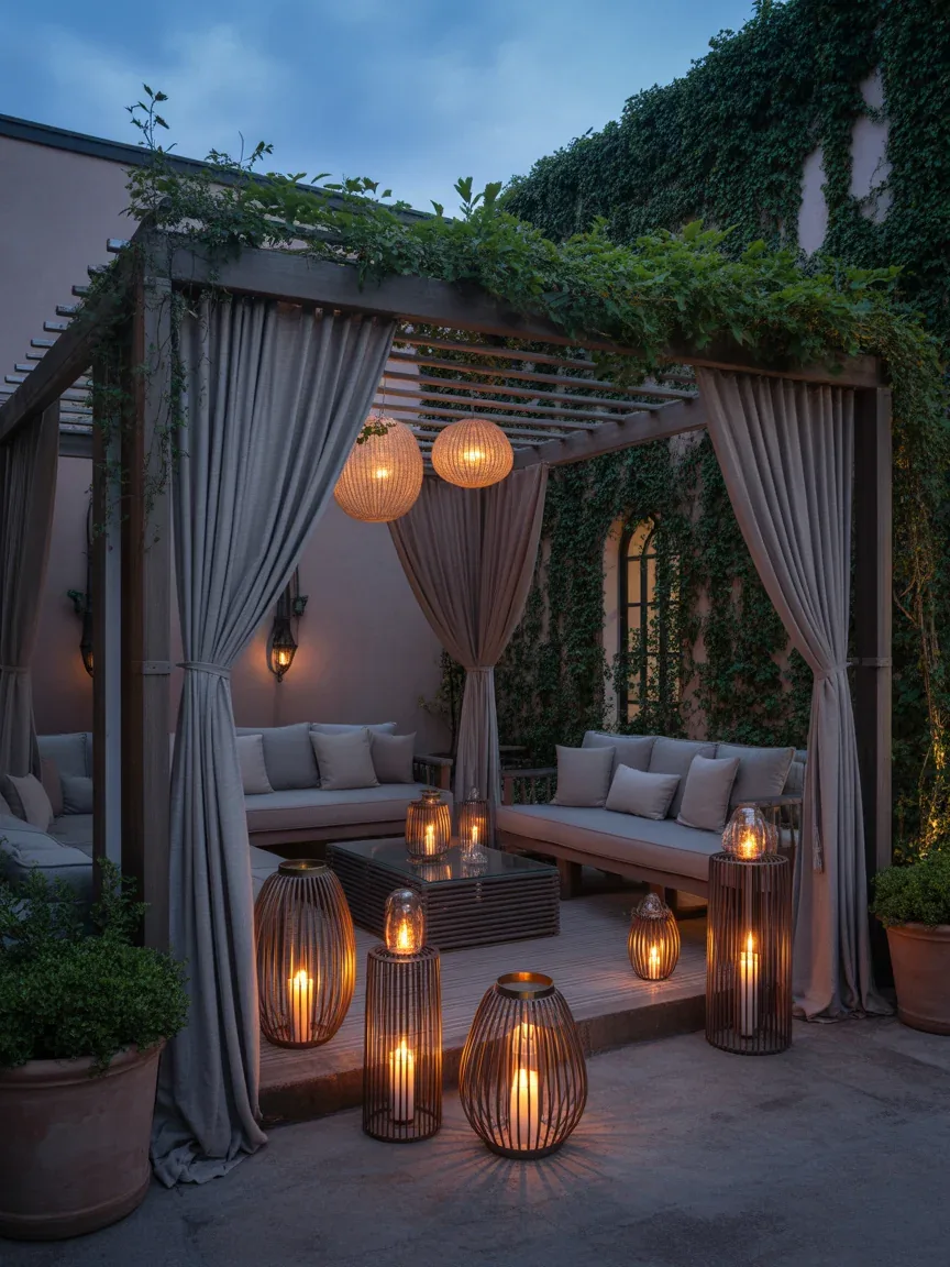 14. Romantic Candlelit Courtyard 14. Romantic Candlelit Courtyard
