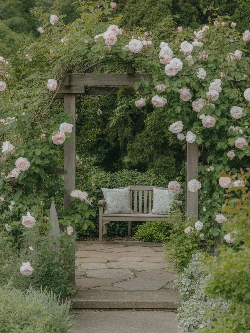 16. Romantic Garden Archway Backyard 16. Romantic Garden Archway Backyard
