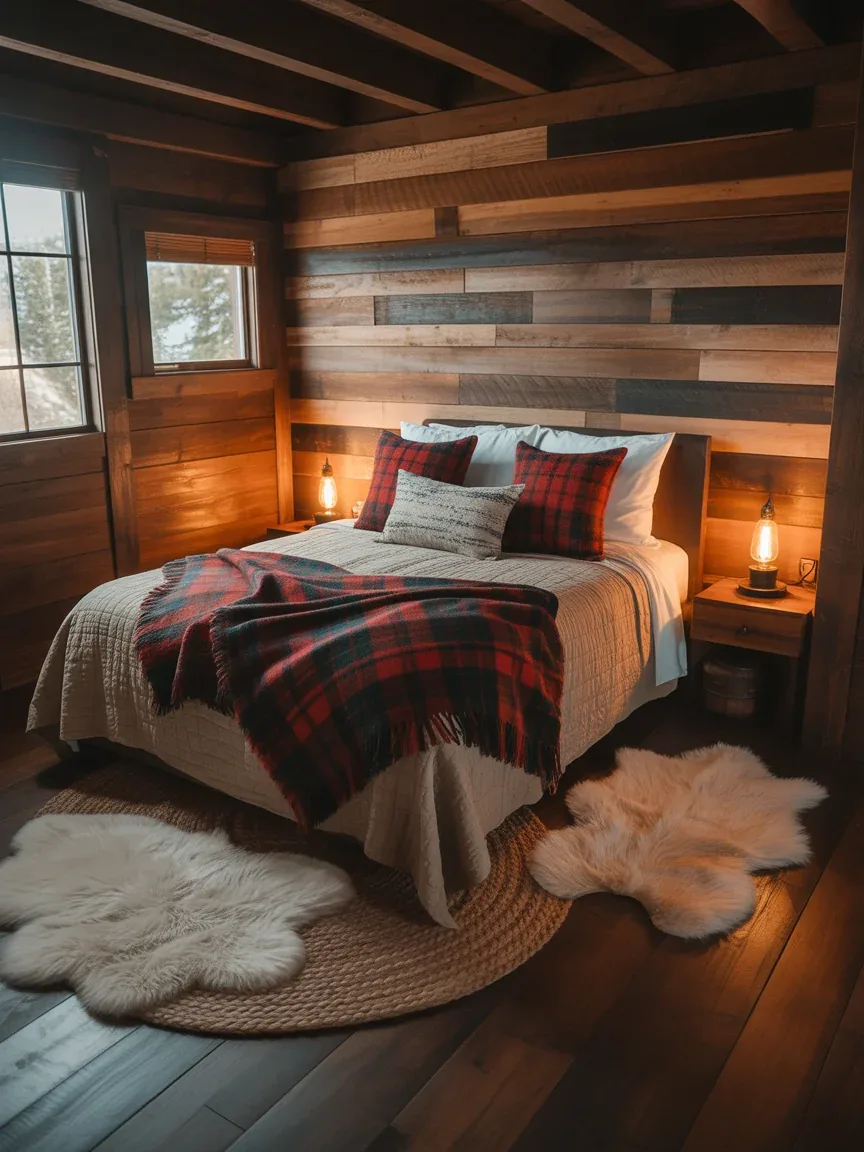 12. Rustic Cabin-Inspired Cozy Nook 12. Rustic Cabin-Inspired Cozy Nook