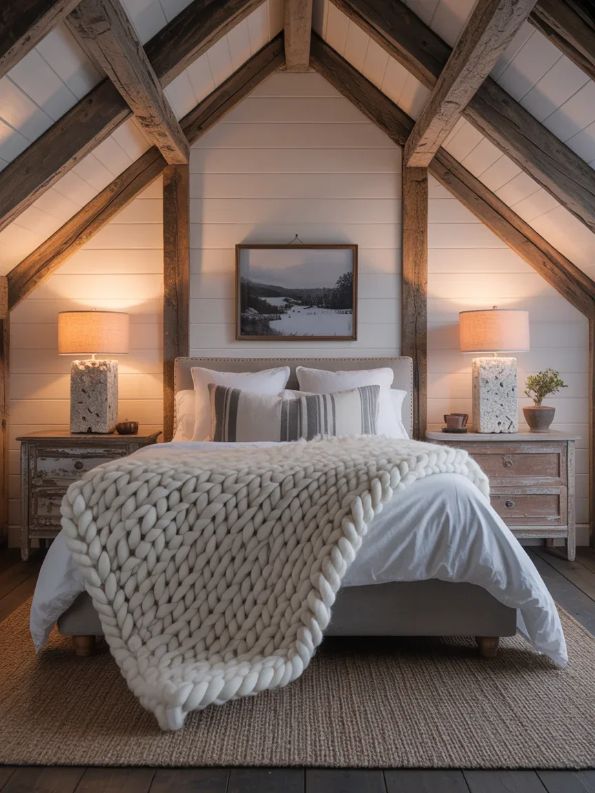 11. Rustic Cabin-Inspired Gray and White Escape 11. Rustic Cabin-Inspired Gray and White Escape