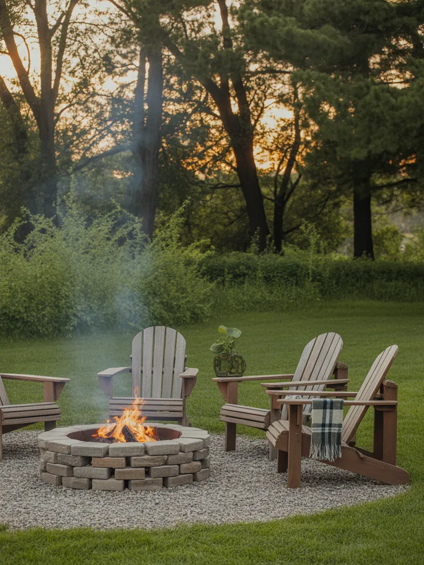 6. Rustic Farmhouse Fire Pit Retreat 6. Rustic Farmhouse Fire Pit Retreat