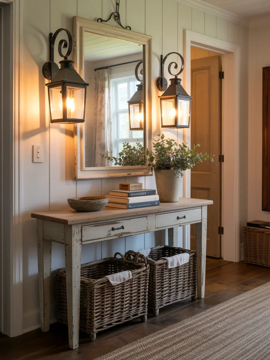 2. Rustic Lantern Entryway With Vintage Appeal 2. Rustic Lantern Entryway With Vintage Appeal