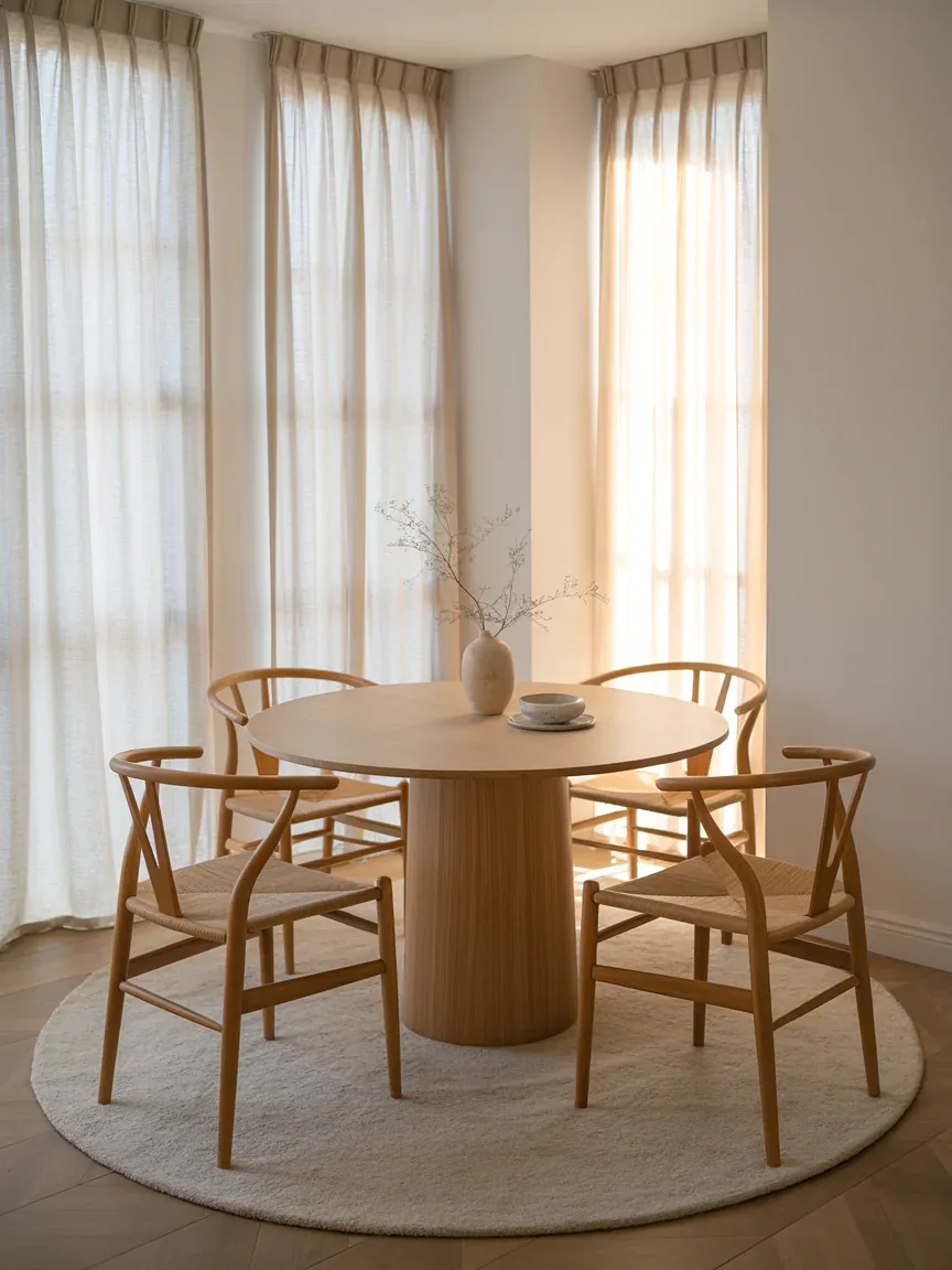 1. Scandinavian Minimalist Dining Nook With Warm Woods 1. Scandinavian Minimalist Dining Nook With Warm Woods