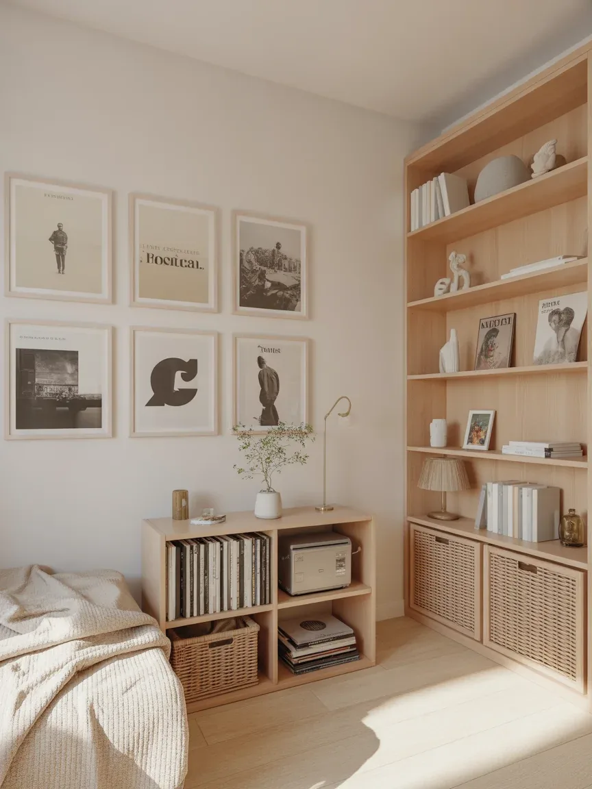 11. Scandinavian Music Corner With Soft Neutral Decor 11. Scandinavian Music Corner With Soft Neutral Decor