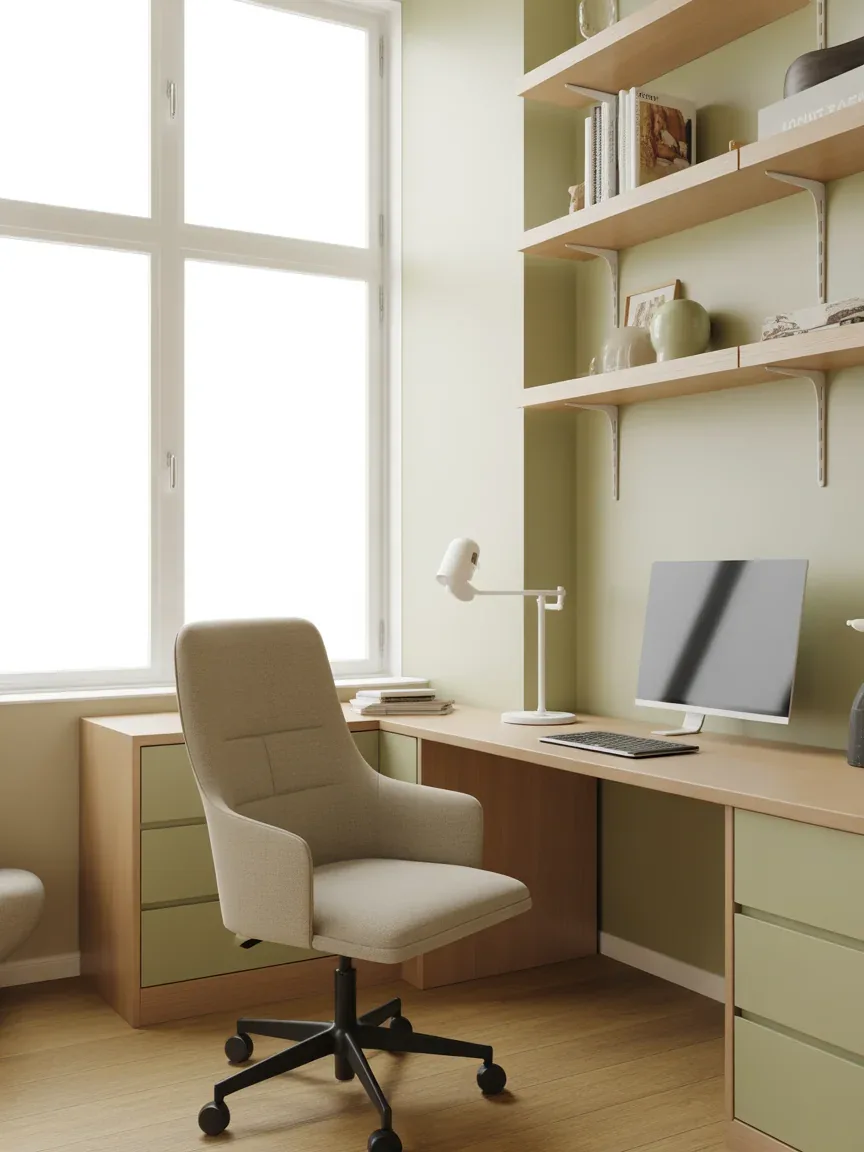 6. Scandinavian Summer Office With Minimal Calm 6. Scandinavian Summer Office With Minimal Calm