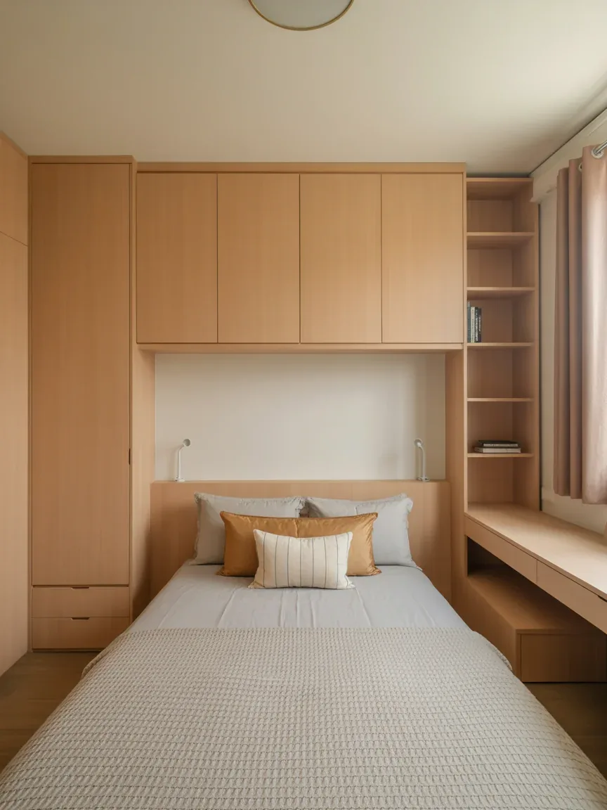 7. Smart Storage Layout With Built-In Furniture 7. Smart Storage Layout With Built-In Furniture
