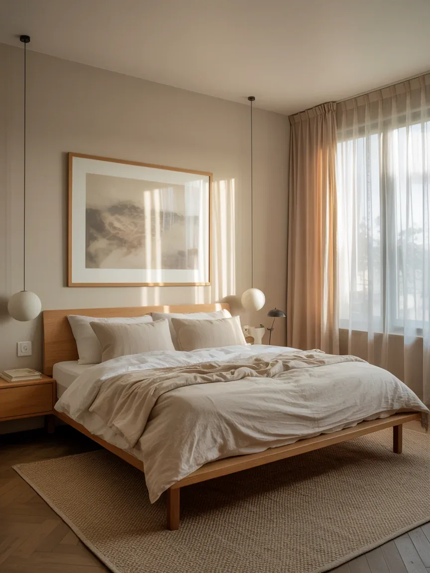 1. Soft Scandinavian Retreat With Warm Wood Accents 1. Soft Scandinavian Retreat With Warm Wood Accents