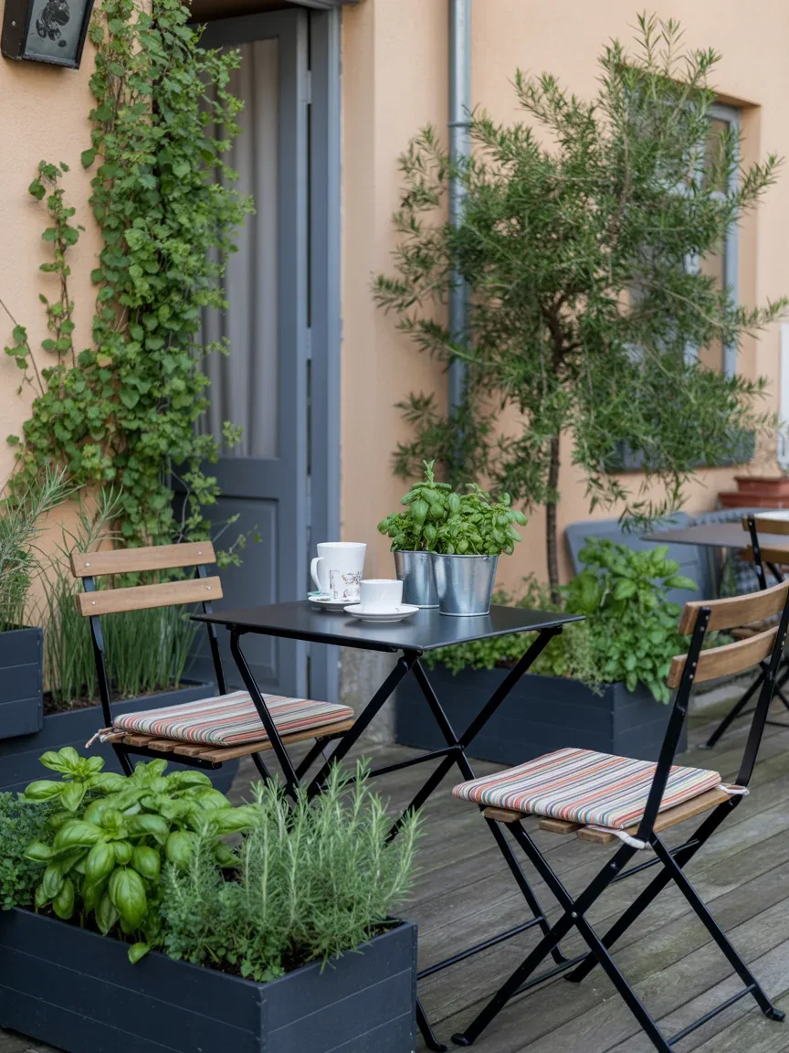 2. Tiny Bistro Garden With European Café Energy 2. Tiny Bistro Garden With European Café Energy