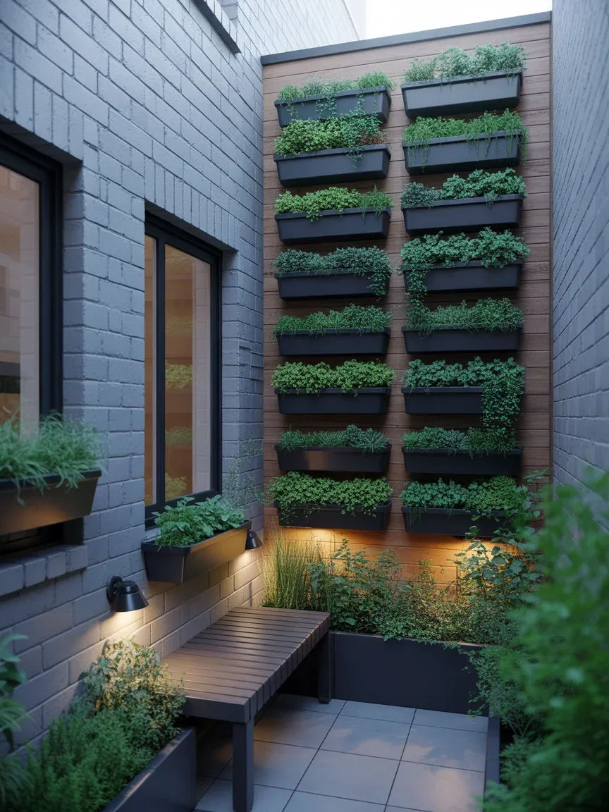 11. Urban Courtyard With Vertical Gardens 11. Urban Courtyard With Vertical Gardens