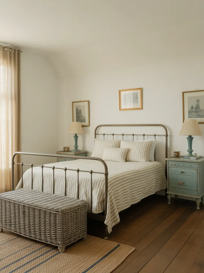 9. Vintage Coastal Guest Room With Relaxed Charm 9. Vintage Coastal Guest Room With Relaxed Charm