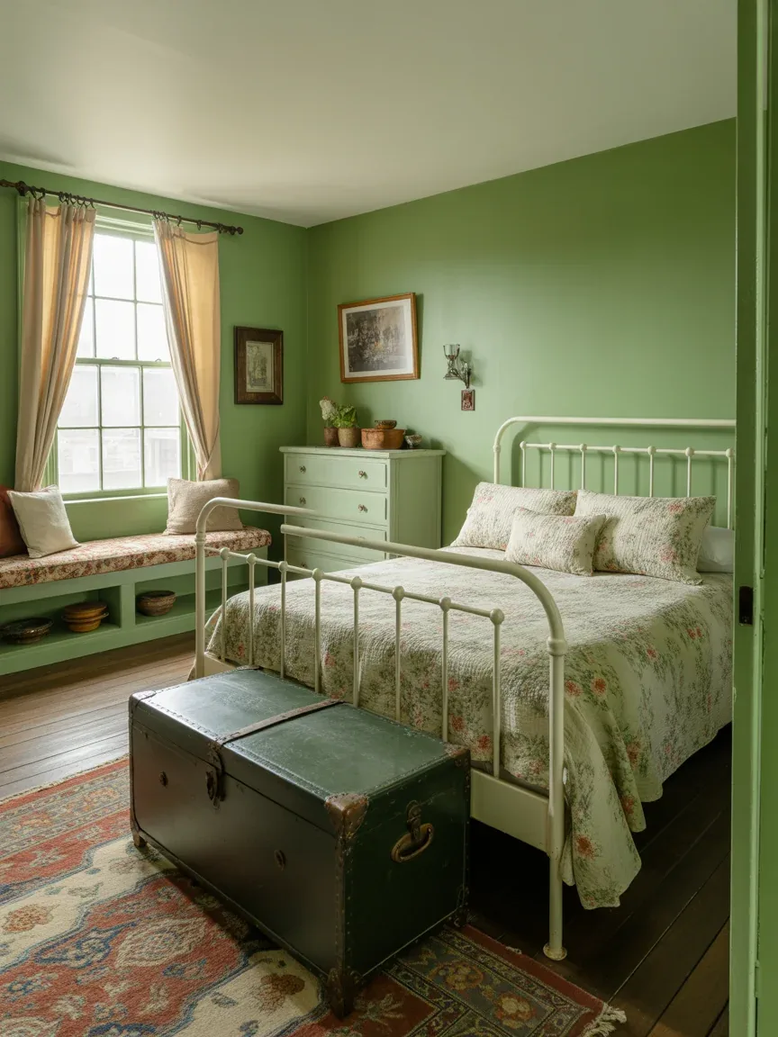 16. Vintage Cottage Bedroom With Charming Storage Nooks 16. Vintage Cottage Bedroom With Charming Storage Nooks