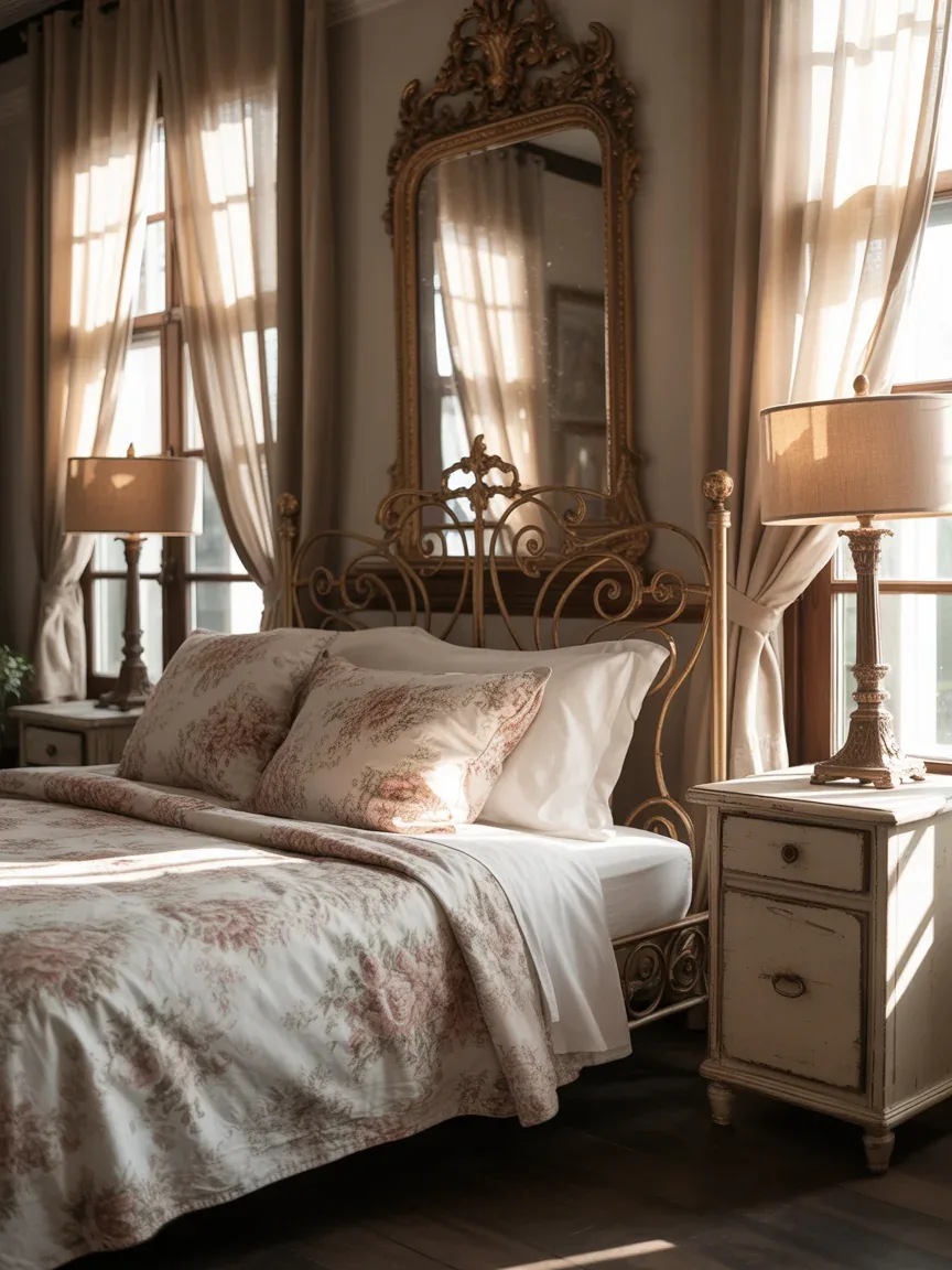 6. Vintage Romance With Antique Details 6. Vintage Romance With Antique Details