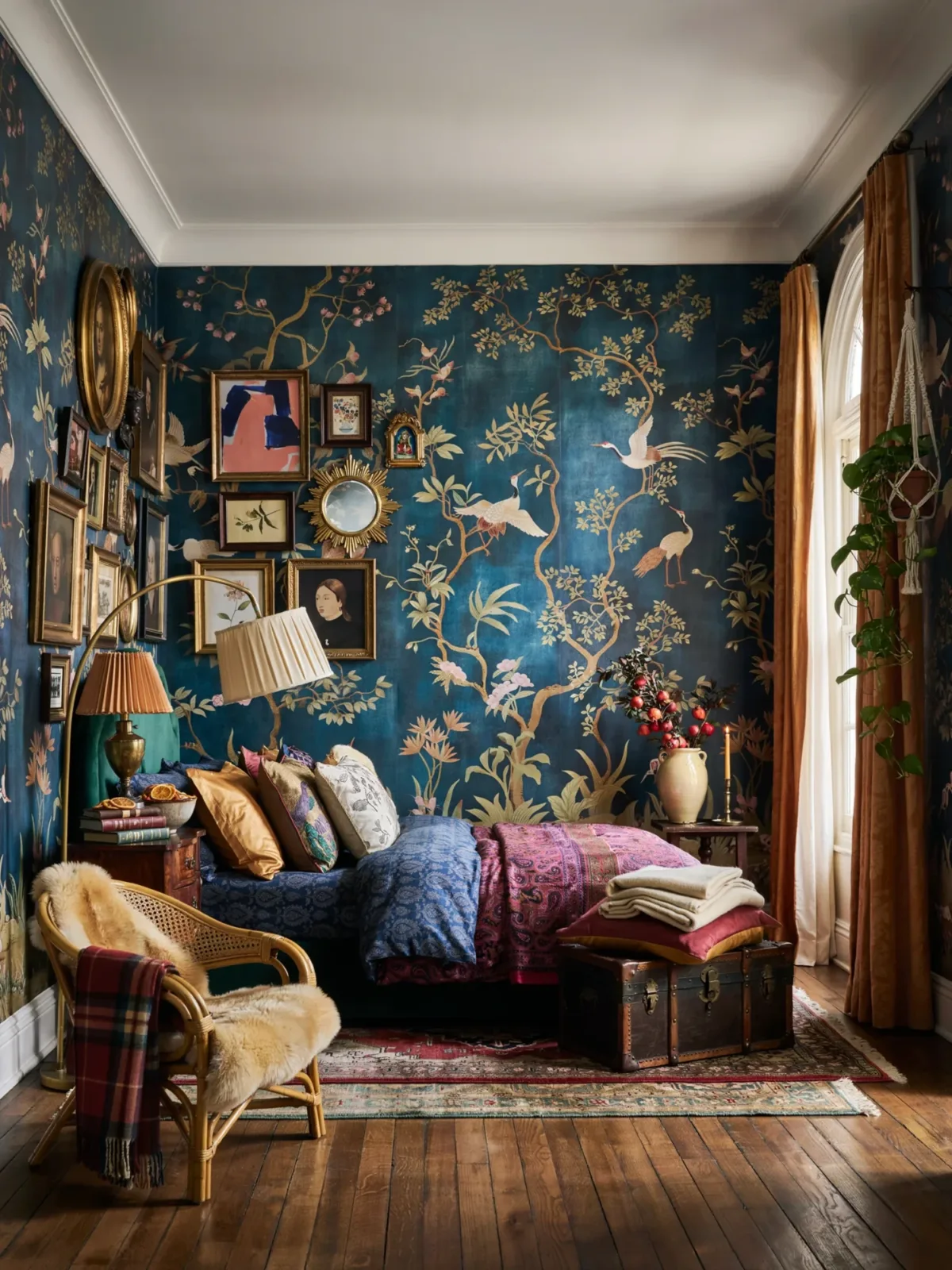16 Eclectic Maximalism Bedroom Ideas That Celebrate Bold Patterns, Layers, and Creative Style