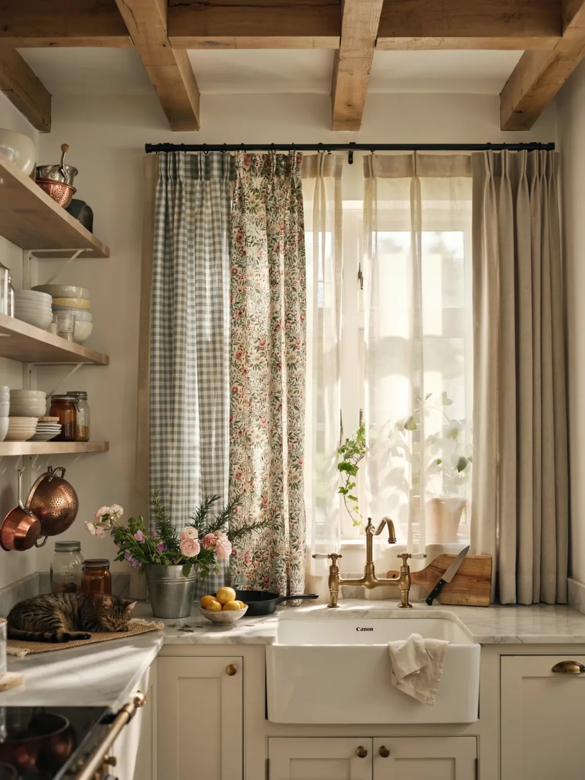 16 Kitchen Window Curtains Over Sink Ideas That Add Charm and Function to Your Kitchen