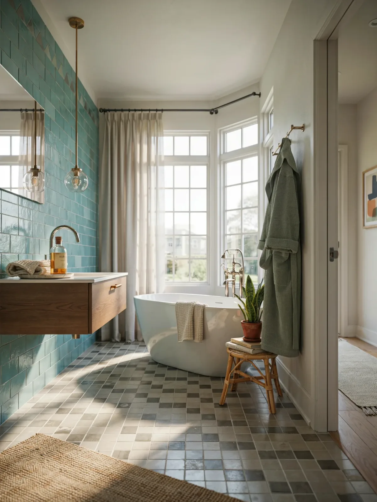 60s Bathroom Design Inspiration for Bringing Retro Charm Into a Stylish Modern Home