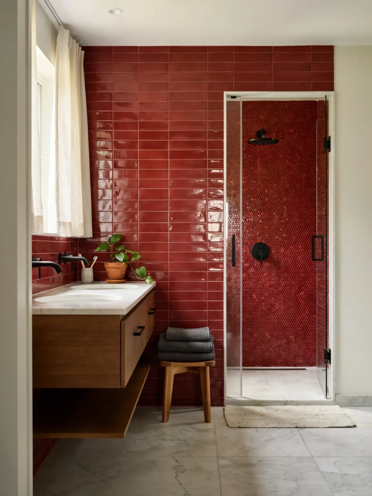 Add Red Through Tiles for Lasting Style Add Red Through Tiles for Lasting Style