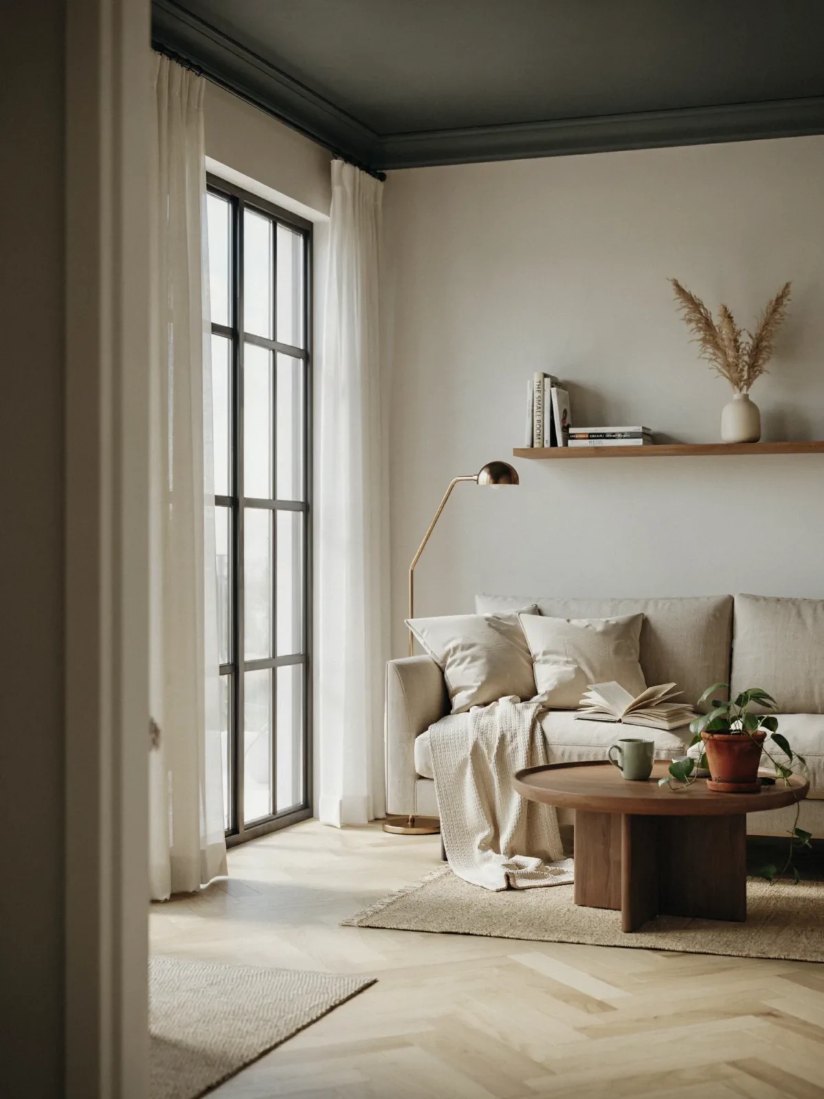 Best Living Room Styles for Dark Ceilings