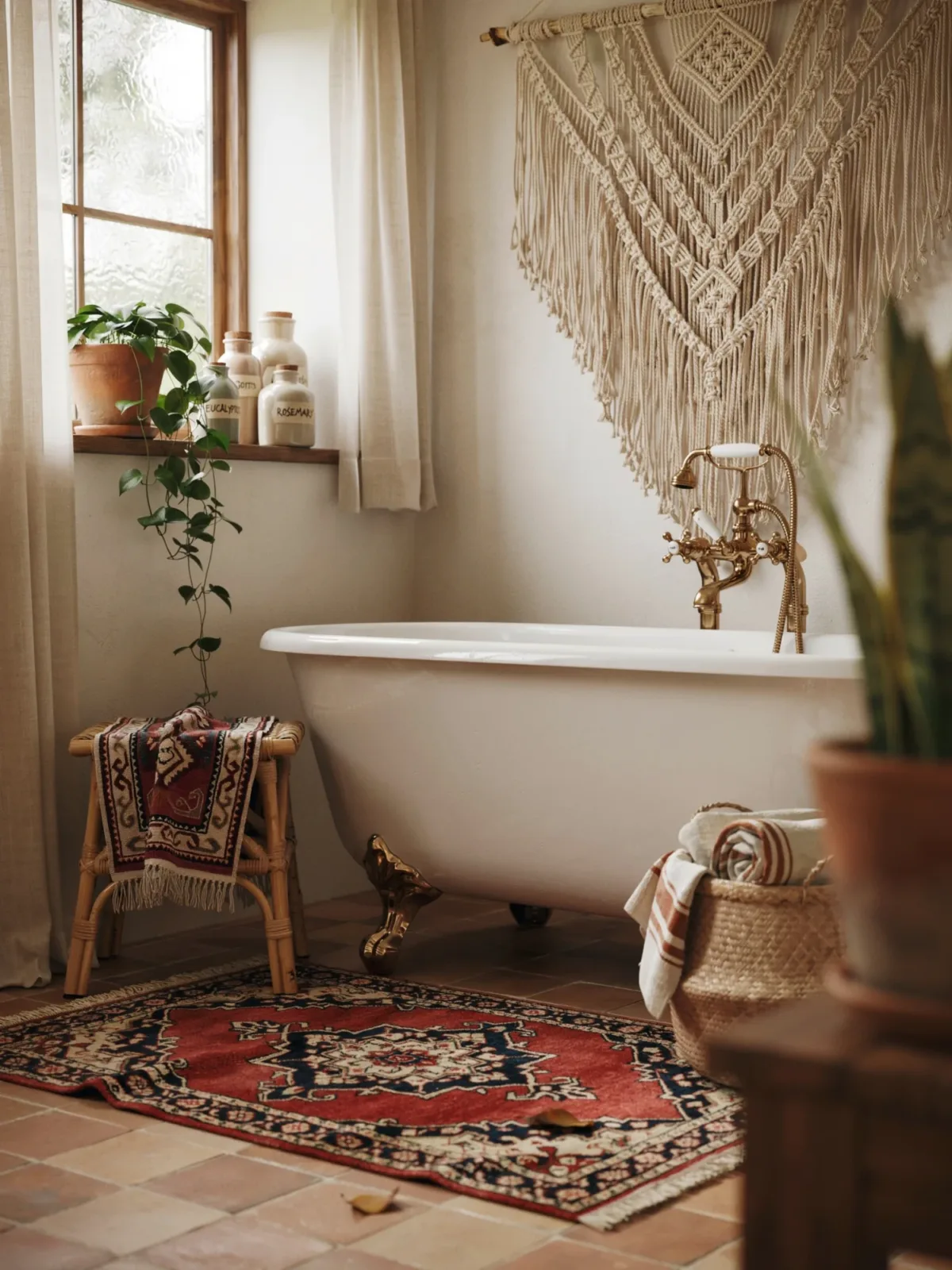 6. Bohemian Bathroom Filled With Personality 6. Bohemian Bathroom Filled With Personality