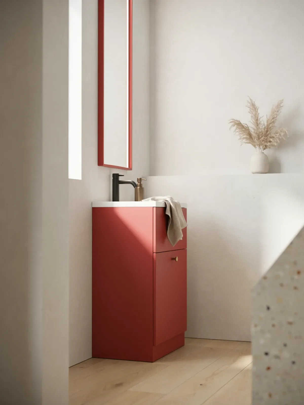 Bring in Red Through Furniture and Fixtures Bring in Red Through Furniture and Fixtures