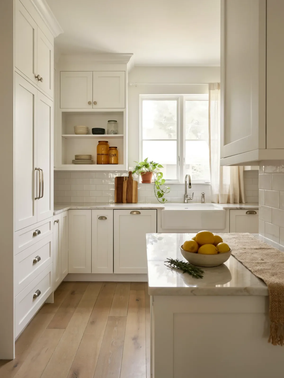 13. Classic White L-Shaped Kitchen 13. Classic White L-Shaped Kitchen