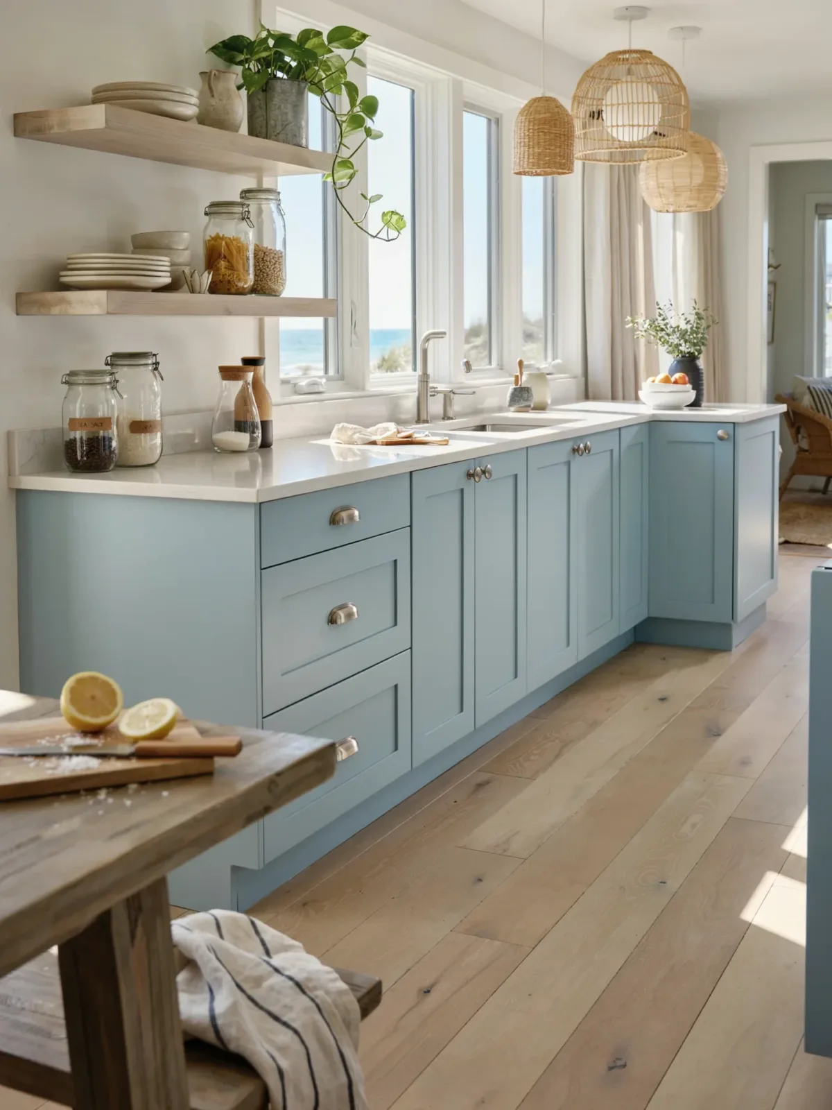4. Coastal Breeze L-Shaped Kitchen 4. Coastal Breeze L-Shaped Kitchen