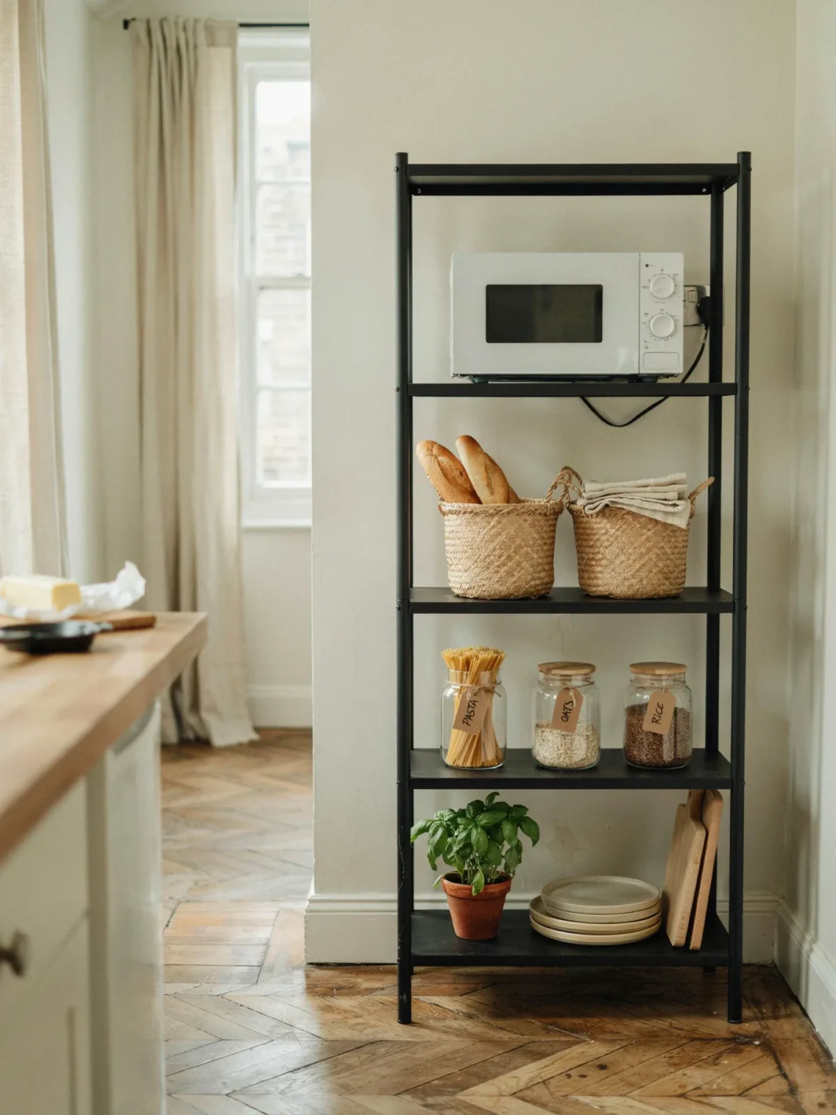 9. Compact Baker's Rack Solution