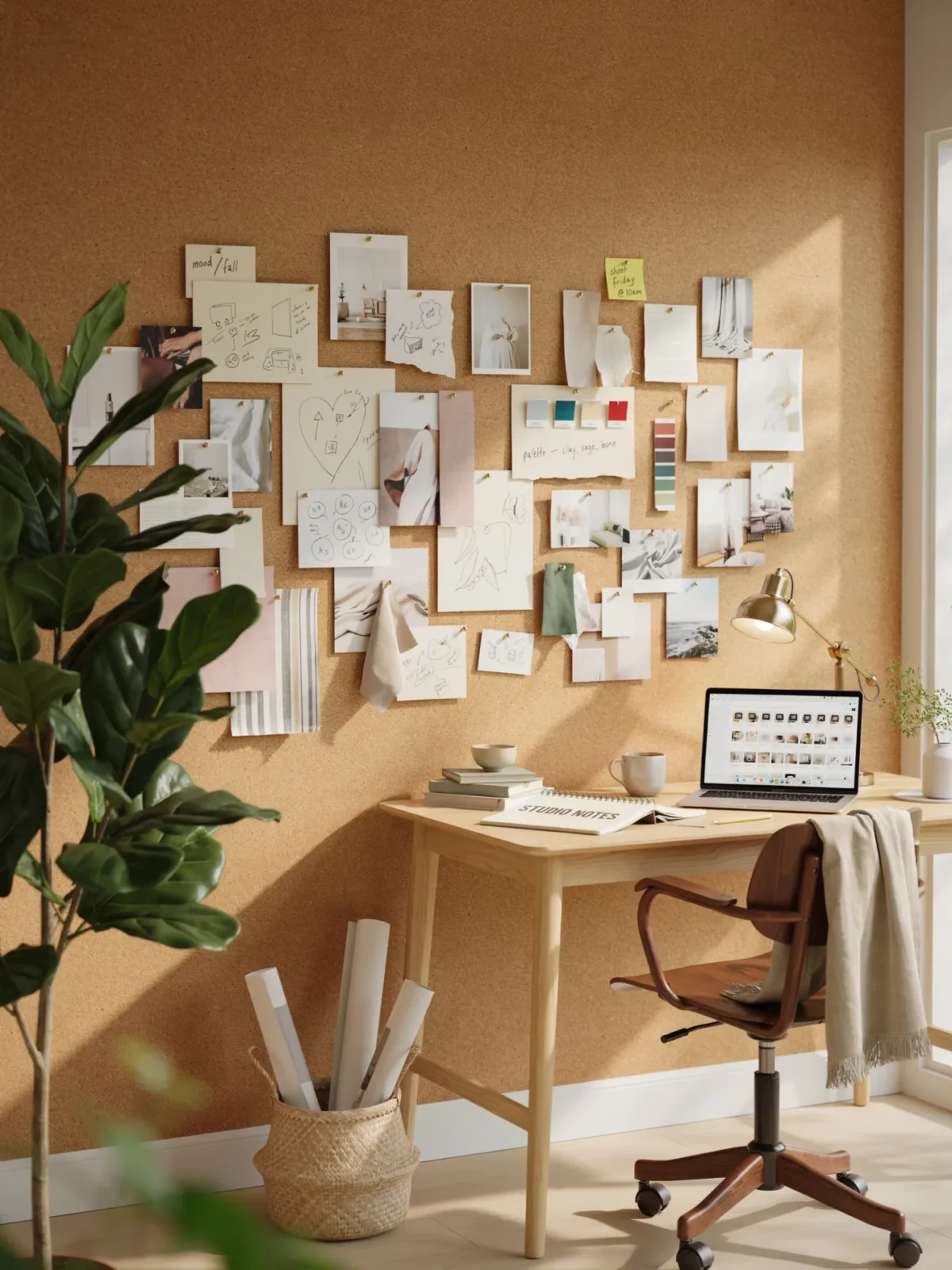 14. Cork Board Creative Studio Wall 14. Cork Board Creative Studio Wall