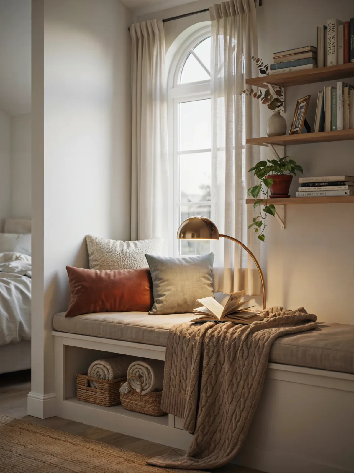 4. Cozy Built-In Reading Nook Bedroom 4. Cozy Built-In Reading Nook Bedroom