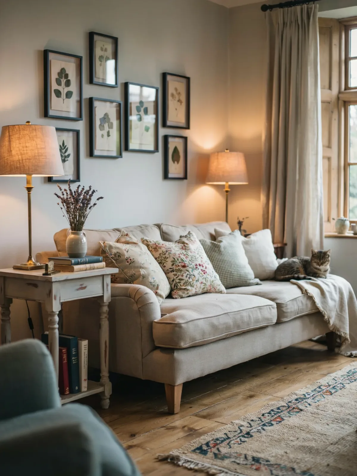 6. Cozy Cottage Living Room With Vintage Charm 6. Cozy Cottage Living Room With Vintage Charm