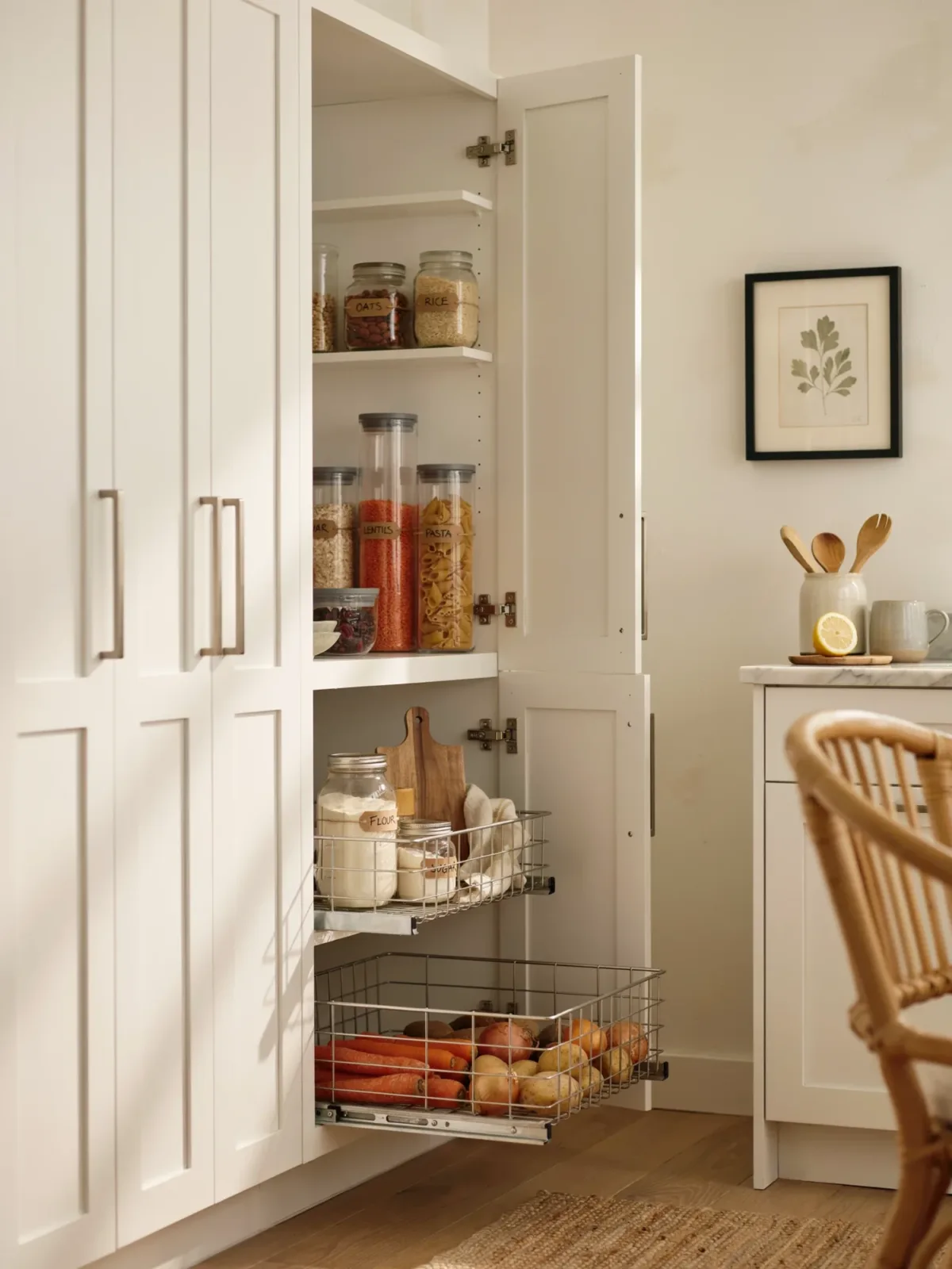 5. Cozy Pantry Cabinet Corner