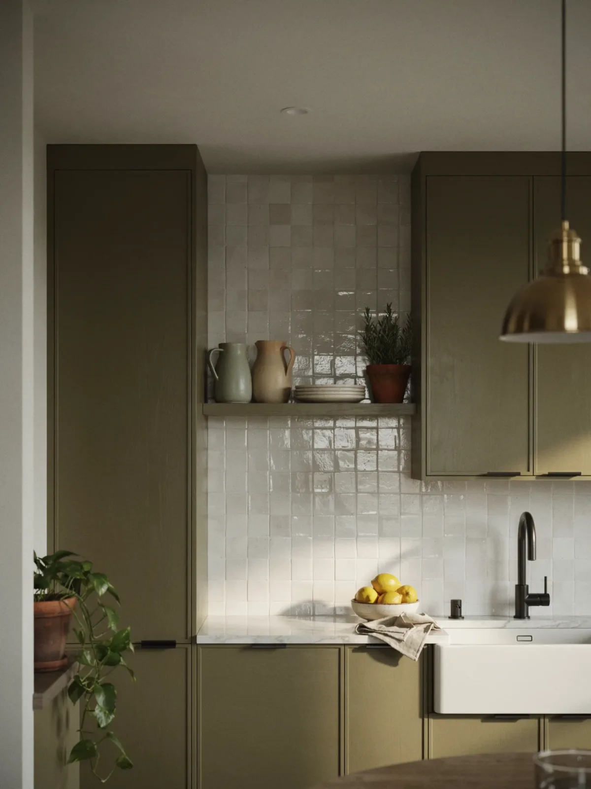 Create Contrast With the Backsplash Create Contrast With the Backsplash