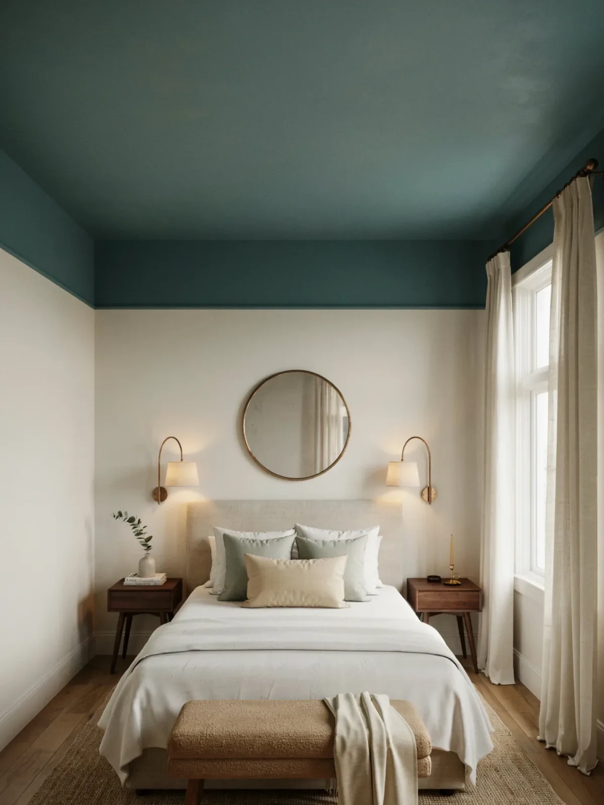 16. Deep Teal Guest Room With Boutique Charm