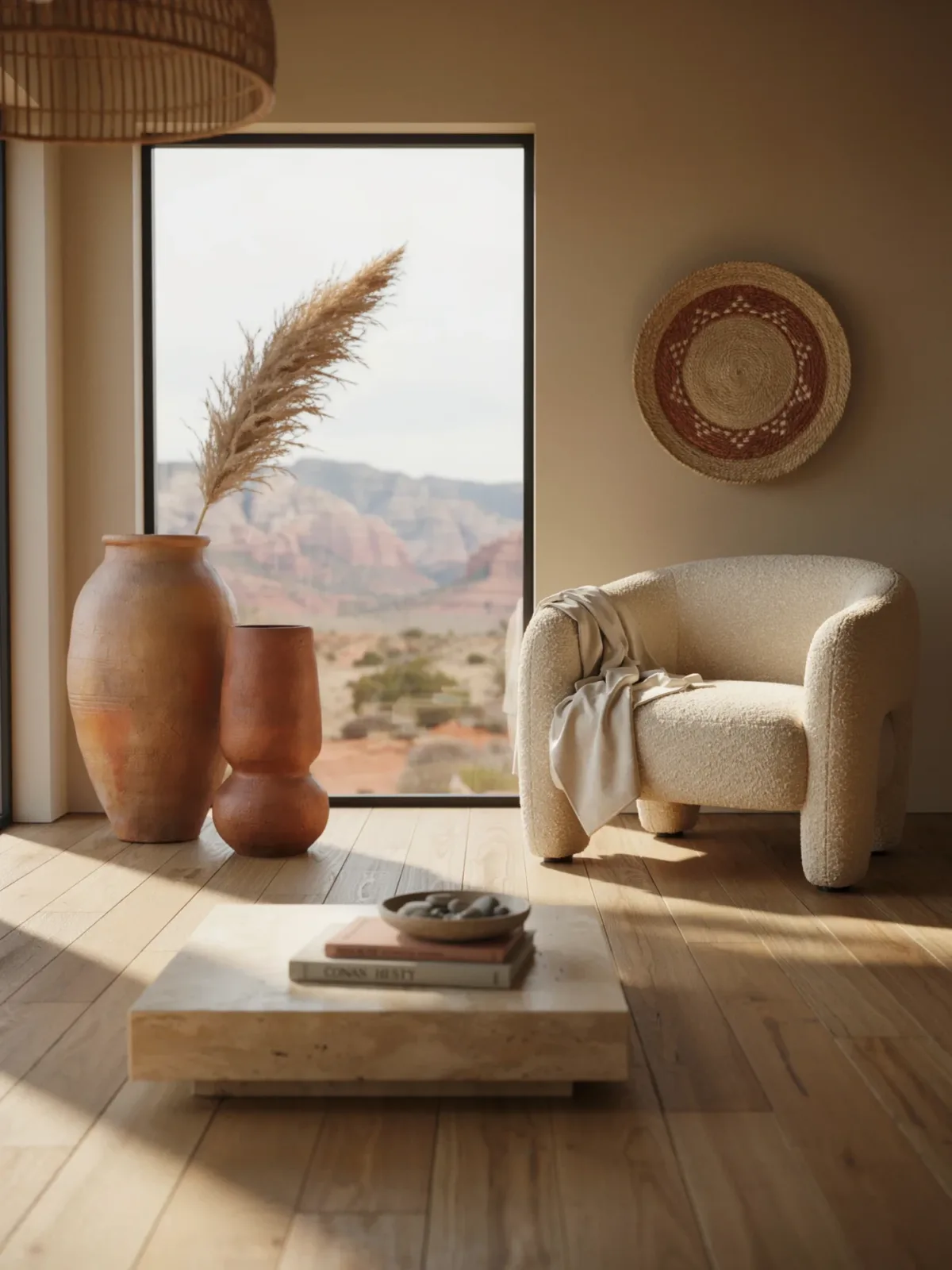 10. Desert Modern Living Room With Warm Tones 10. Desert Modern Living Room With Warm Tones