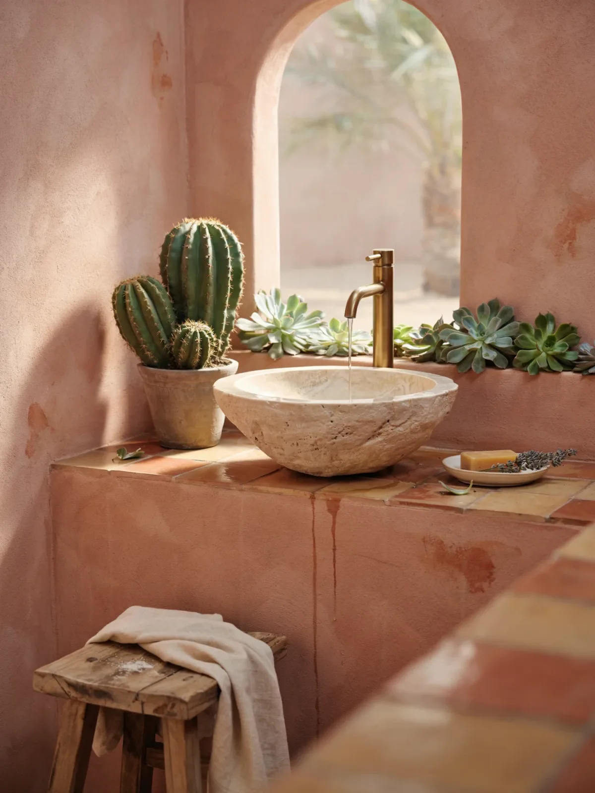 6. Desert Oasis With Warm Earth Tones 6. Desert Oasis With Warm Earth Tones